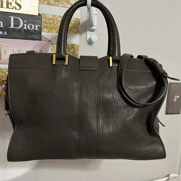 YSL Cabas Bold Y Grey Bag - Picture 5 of 17